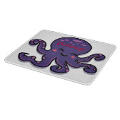 Cute Paarse Octopus Thunder_Cove Snijplank (Hoek)