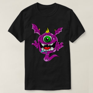 Cute Paarse People Eater Monster T-shirt