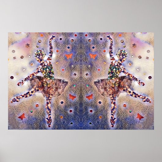  Cute Paarse Tiny Dancer Poster (Voorkant)