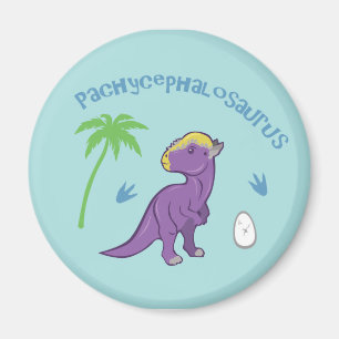 Cute Pachycephalosaurus Magneet