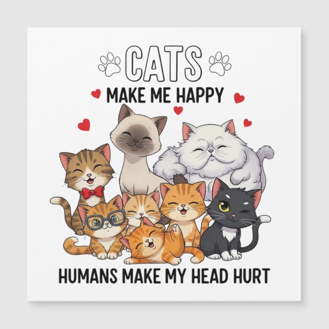 Cute Pack of Happy Cats (Voorkant)