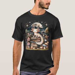 Cute Paddenstoelen Cottagecore Esthetiek Axolotl T-shirt