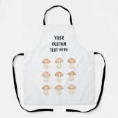 Cute Paddenstoelen Custom Bericht Schort (Voorkant)