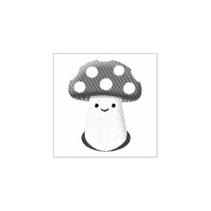 Cute paddenstoeltekening 	rubberstempel