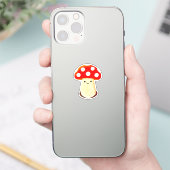 Cute paddenstoeltekening sticker (Telefoon)