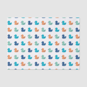 Cute Paddling of Ducks Pattern Tissuepapier