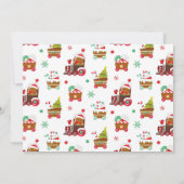 Cute pain d'épices Noël Invitation (Dos)