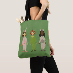 Cute Pajama partijvrienden voor altijd Tote Bag