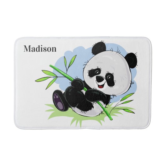 Cute Panda aangepaste badmatten (Voorkant)