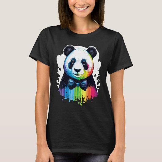 Cute Panda  Animal on Panda 2 T-shirt (Voorkant)