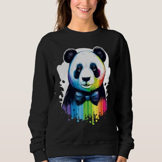 Cute Panda  Animal on Panda 2 Trui (Voorkant)