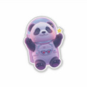 Cute Panda Astronaut Sticker – Kawaii Scrapbooking (Devant)