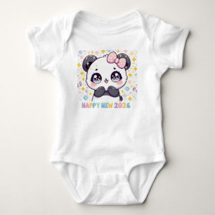 Cute Panda Baby Body – Nieuwjaar 2026 Romper
