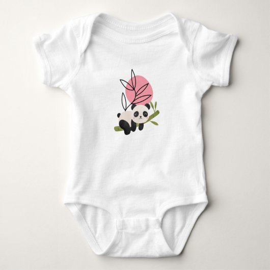 Cute Panda Baby Romper (Voorkant)