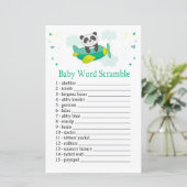 Cute panda Baby word scramble game (Staand voorkant)