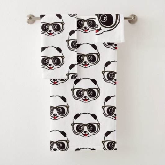 Cute Panda Bad Handdoek (Insitu)