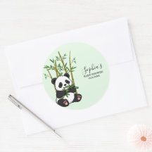 Cute Panda Bamboe Luier Raffle Mint Baby Shower