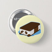 Cute Panda Bar Ice Cream Ronde Button 5,7 Cm (Voorkant /achterkant)