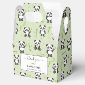 Cute Panda Bear Bamboo Kawaii Animals Pattern Bedankdoosjes (Geopend)