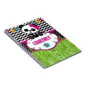 Cute Panda Bear Nom personnalisé Carnet Journal (Côté Droit)