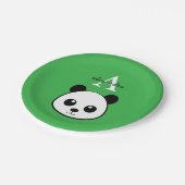 Cute Panda Bear Paper Plates – Personalized  Papieren Bordje (Gekanteld)