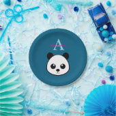 Cute Panda Bear Paper Plates – Personalized  Papieren Bordje (Feest)