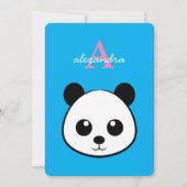 Cute Panda Bear Party Invitation – Personalized  (Devant)