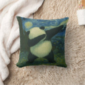 Cute Panda Bear - Van Gogh Style - Starry Night  Kussen (Deken)