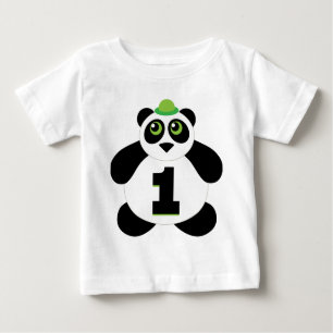 Cute Panda Beer 1st Birthday Childs T-shirt