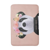 Cute Panda Beer Animal Custom Peach Girly Badmat (Voorkant Verticaal)
