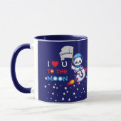 Cute Panda Beer Astronaut on Rocket Ship Kinder Mok (Links)