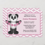 Cute Panda Beer Baby shower Uitnodiging (Voorkant / Achterkant)