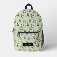Cute Panda Beer Bamboe Kawaii Dieren Patroon
