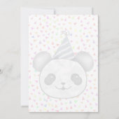 Cute Panda Beer Birthday Kaart (Achterkant)