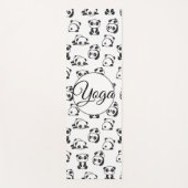 Cute Panda Beer Black and White Pattern (1 zijkant Yogamat (Voorkant)