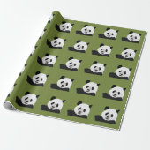 Cute Panda Beer Cadeaupapier (Uitgerold)