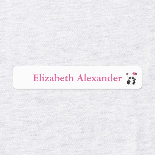 Cute Panda Beer Daycare Labels (Design 1)