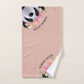 Cute Panda Beer Girl Peach Custom Bath Towel Set Bad Handdoek (Handdoek)