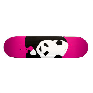 Cute Panda Beer Hot Pink Fuchsia Zoo Wildlife Gift Skateboard
