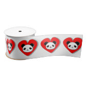 Cute Panda-Beer in het rode hart Lint (Spoel)