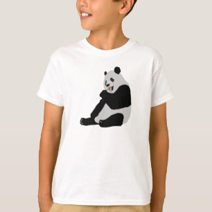 Cute Panda Beer Kinder T-shirt