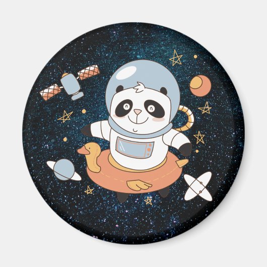 Cute Panda Beer Magnet Magneet (Voorkant)