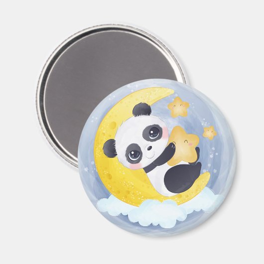 Cute Panda Beer Magnet Magneet (Voorkant / Achterkant)
