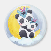 Cute Panda Beer Magnet Magneet (Voorkant)