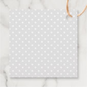 Cute Panda Beer met Rose Bouquet Bedankjes Labels (Achterkant)