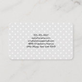 Cute Panda Beer met Rose Bouquet Visitekaartje (Achterkant)