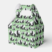 Cute Panda Beer Pattern Bedankdoosjes (Voorkant Zijde)