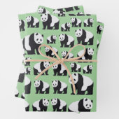 Cute Panda Beer Pattern Inpakpapier Vel (In situ)
