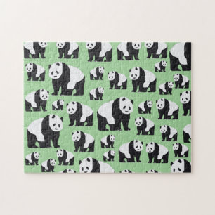 Cute Panda Beer Pattern Legpuzzel