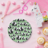 Cute Panda Beer Pattern Papieren Bordje (Feest)